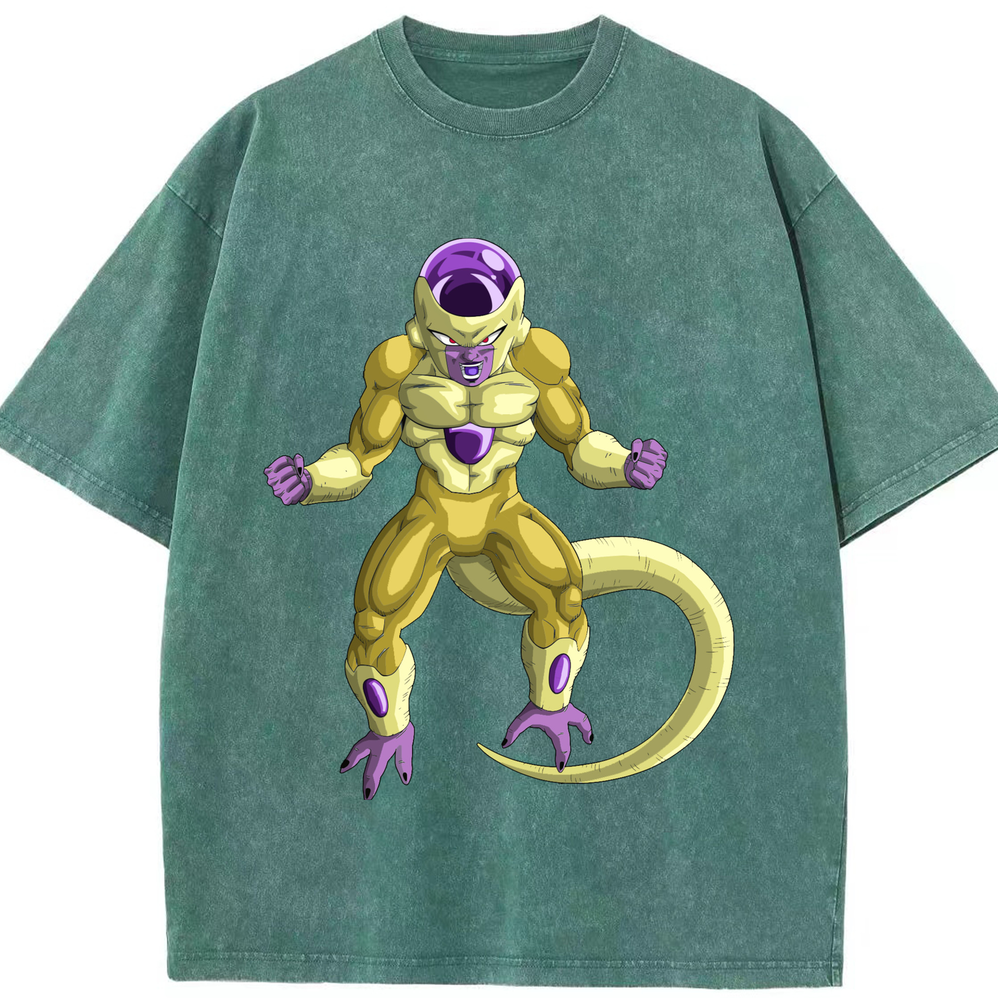 （画像用） ドラゴンボール フリーザ DRAGON BALL Frieza 綿100% ヴィンテージ風 半袖Tシャツ（フロントプリント）